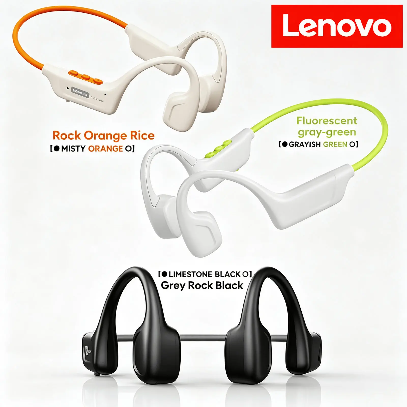 Lenovo S102 イヤホン 骨伝導 Bluetooth - Bone Conduction Running Headphones のレビューと価格