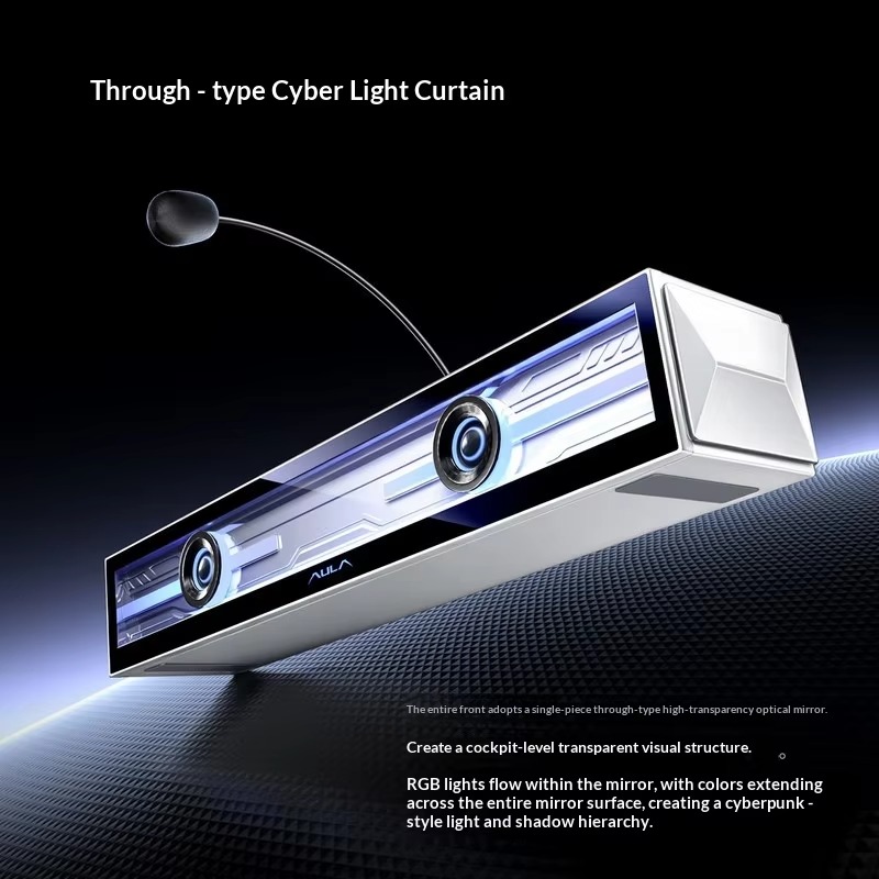 AULA GS8 ゲーミングスピーカー。RGBライトと取り外 - Rgb Computer Soundbar For Pc のレビューと価格