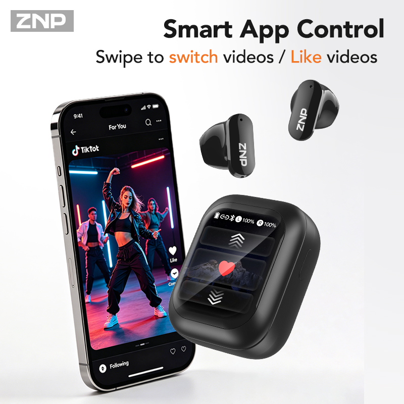 ZNP N04 TWS ワイヤレスイヤホン。タッチスクリーン - Headphones のレビューと価格