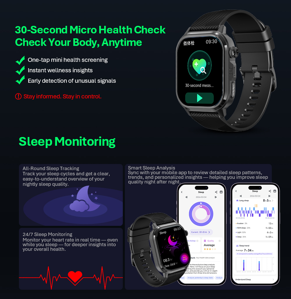 VALDUS CARDIGO メンズ レディース ECG 健 - Smartwatches のレビューと価格