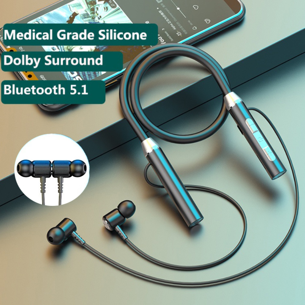 Wireless Headphones Bluetooth  - Magnetic Neckband Sports Earphones のレビューと価格